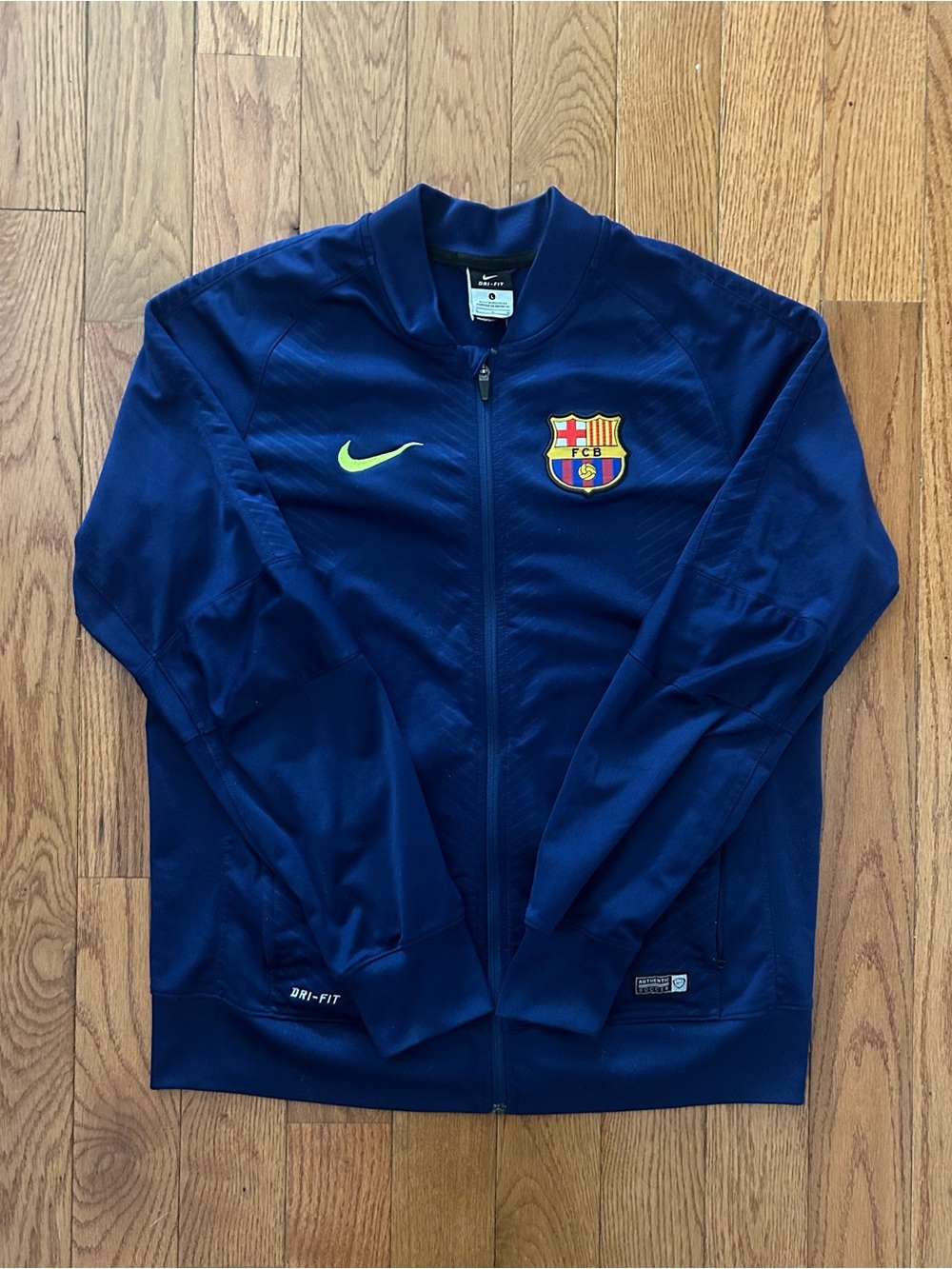 FC Barcelona Nike Doublesided Track Jacket Size Large